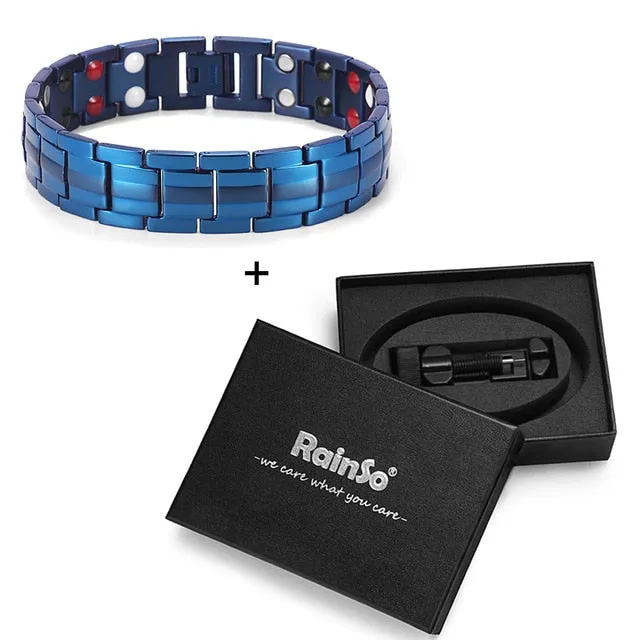 Men's Healing Magnetic Titanium Bio Energy Bracelet