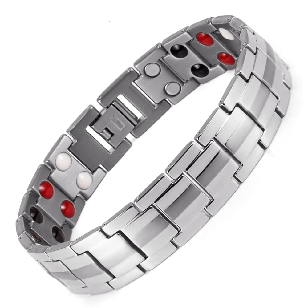 Men's Healing Magnetic Titanium Bio Energy Bracelet