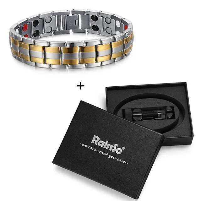 Men's Healing Magnetic Titanium Bio Energy Bracelet