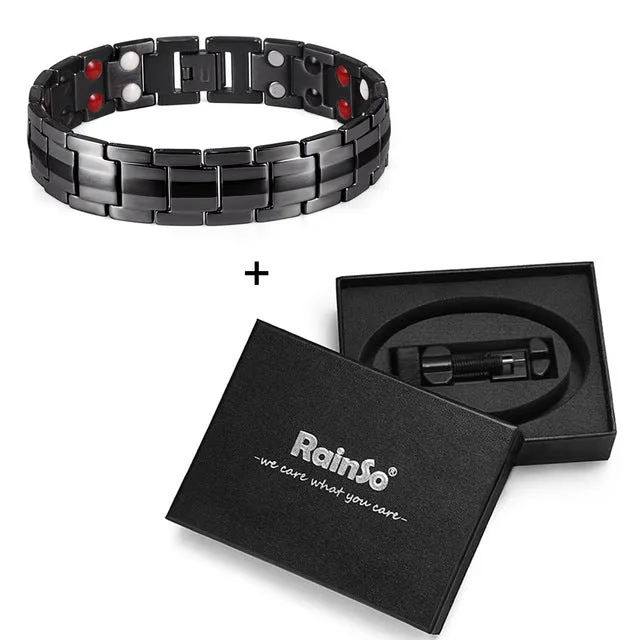 Men's Healing Magnetic Titanium Bio Energy Bracelet