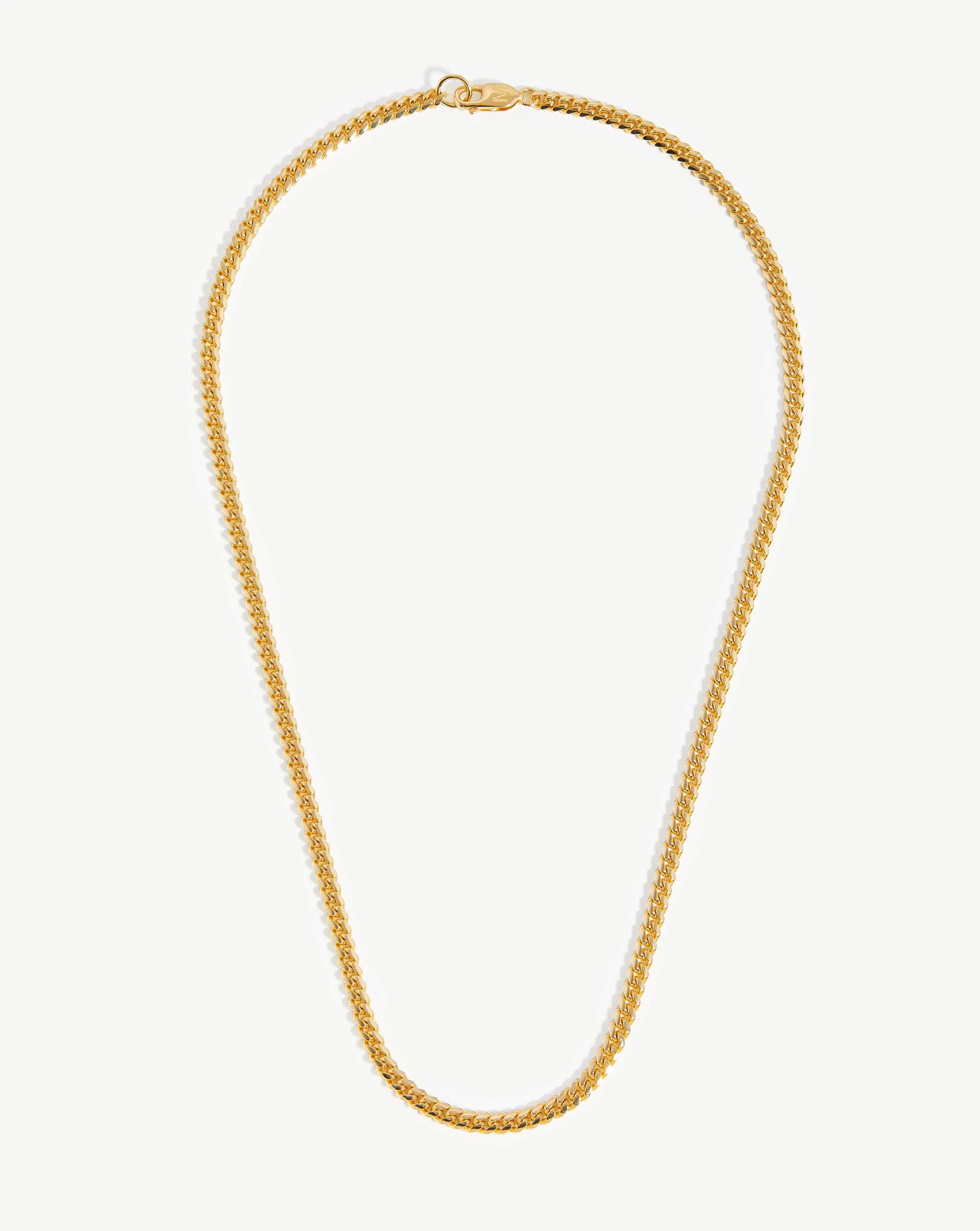 Men's Round Curb Chain Necklace