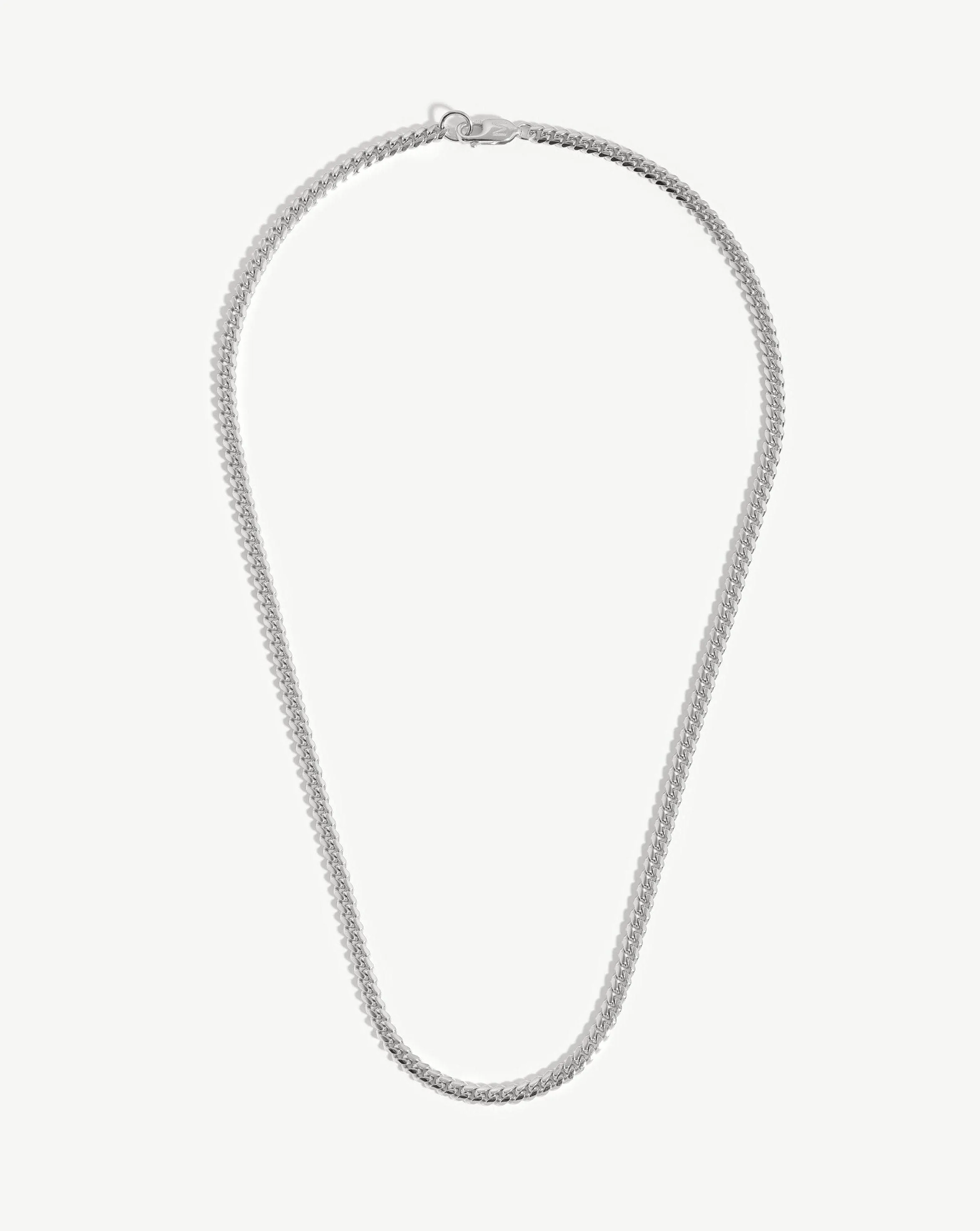 Men's Round Curb Chain Necklace