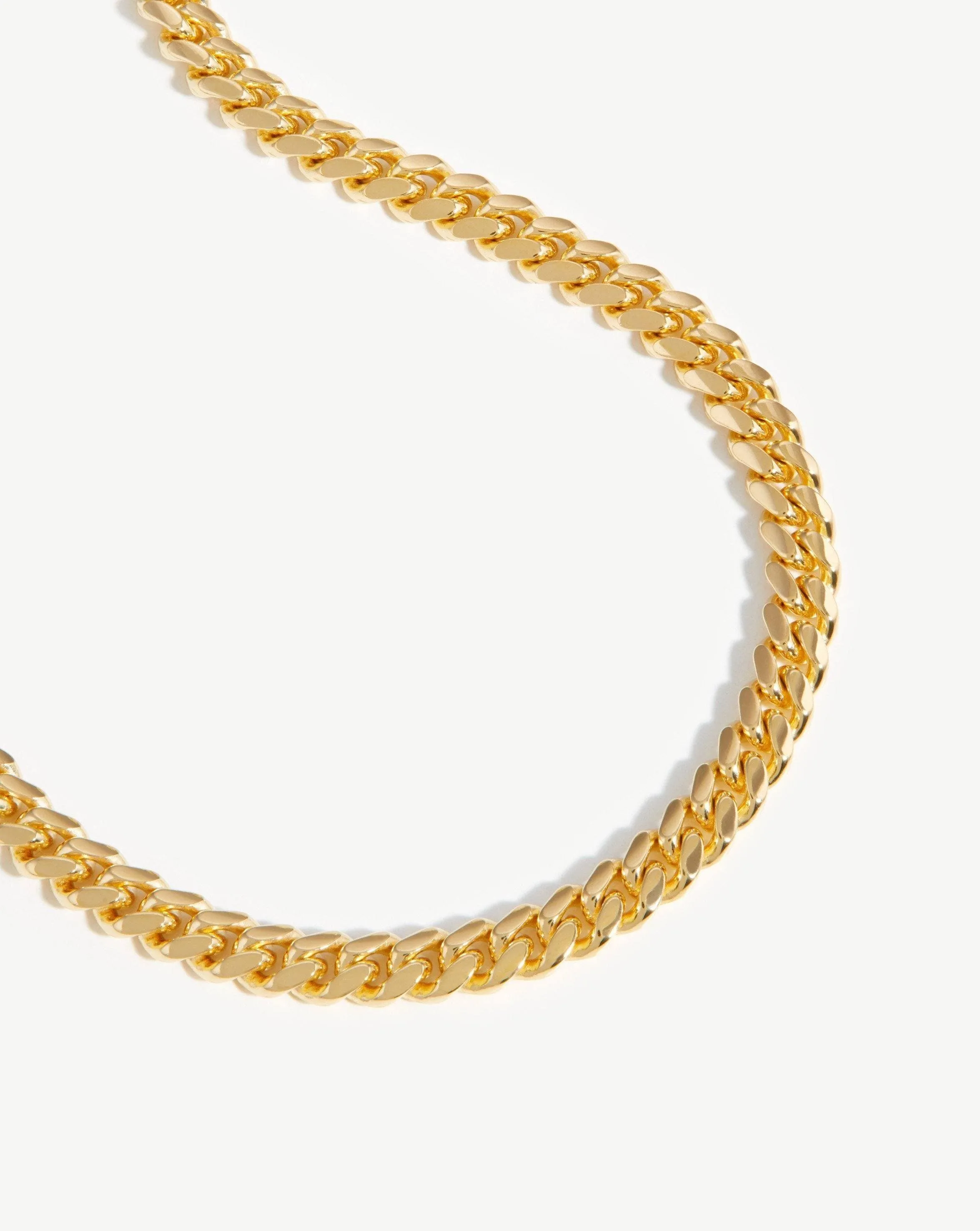 Men's Round Curb Chain Necklace