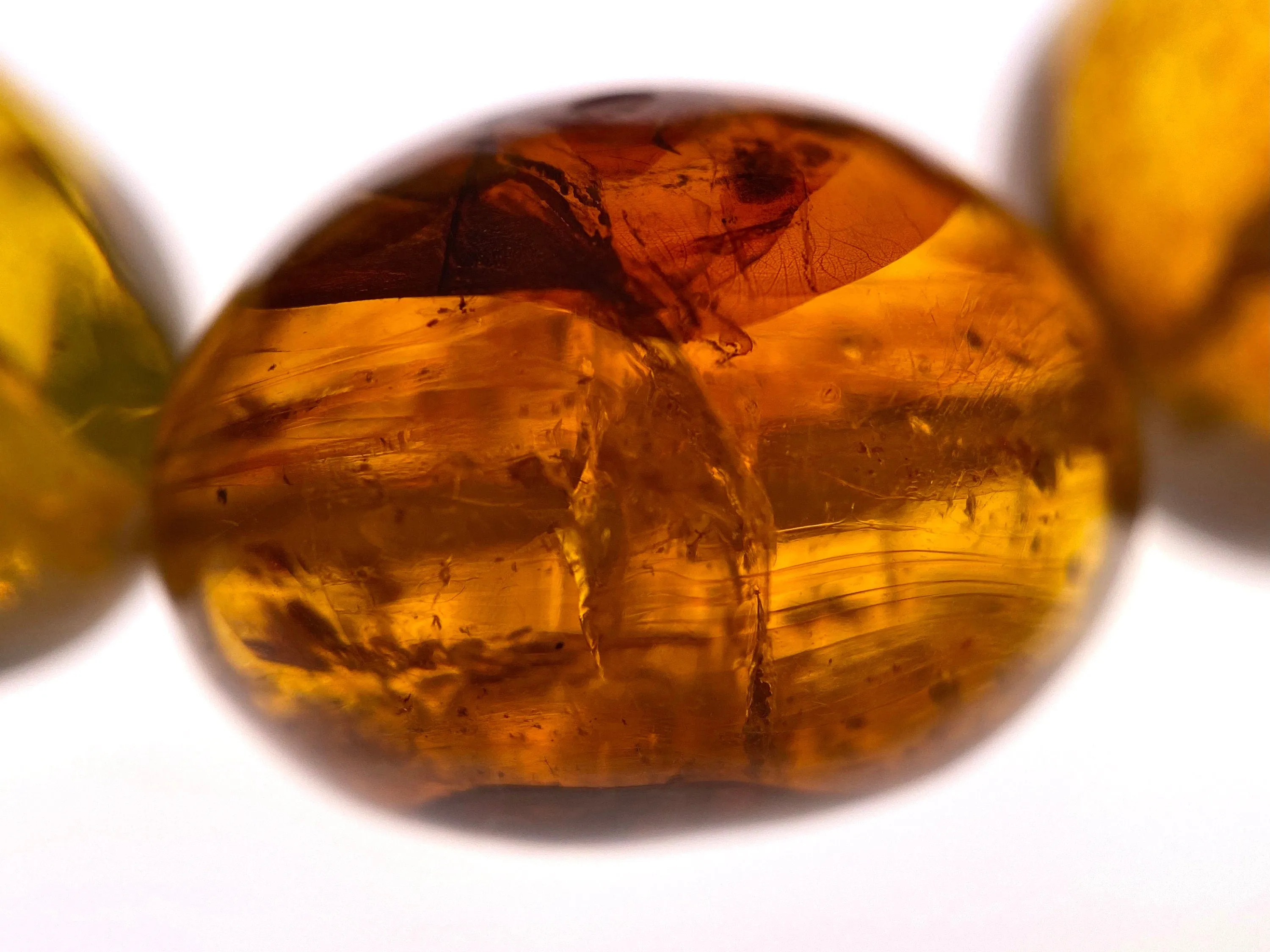 Mexican AMBER Crystal Bracelet - Beaded Bracelet, Handmade Jewelry, Healing Crystals and Stones, 48266