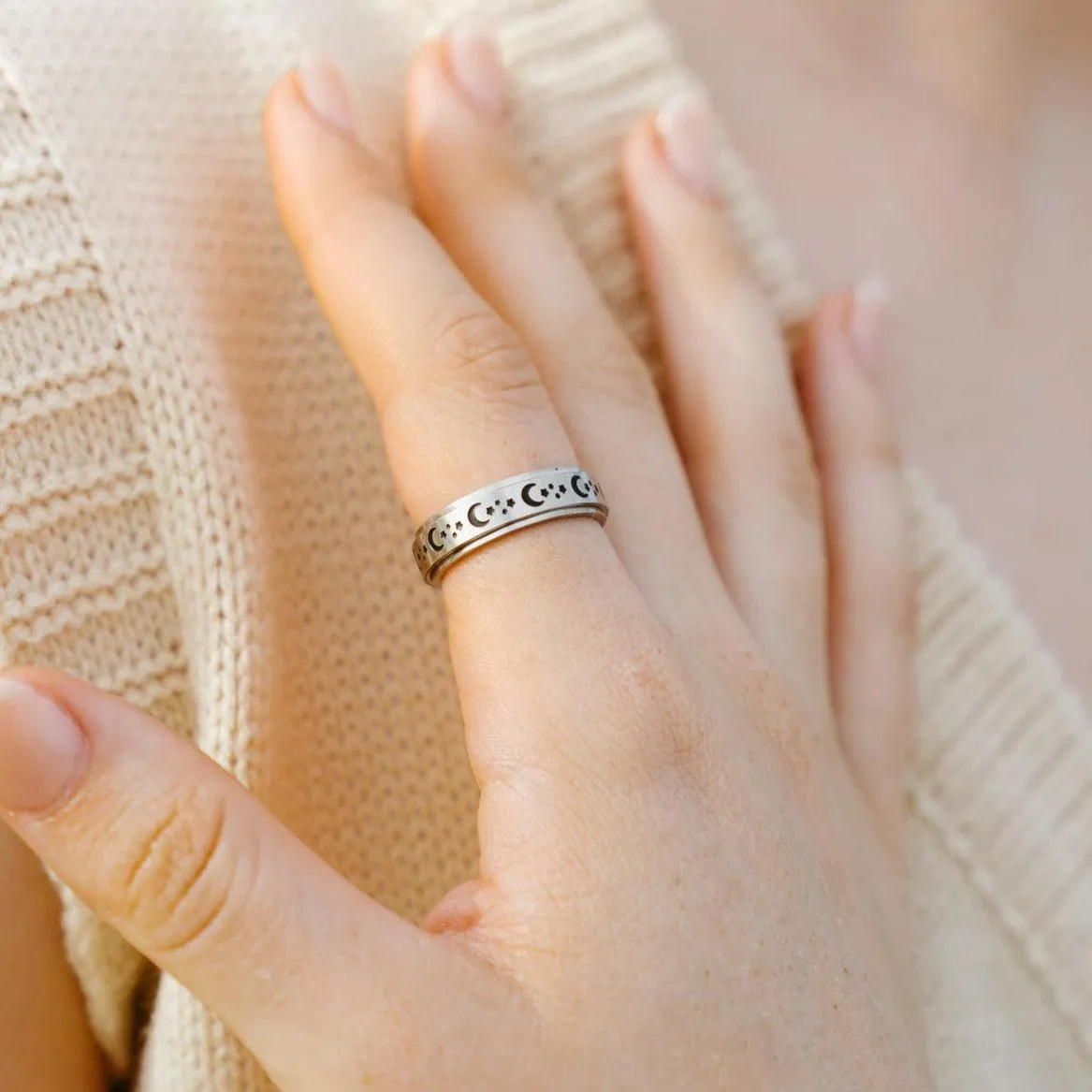 Moon Star Anti-Anxiety Ring
