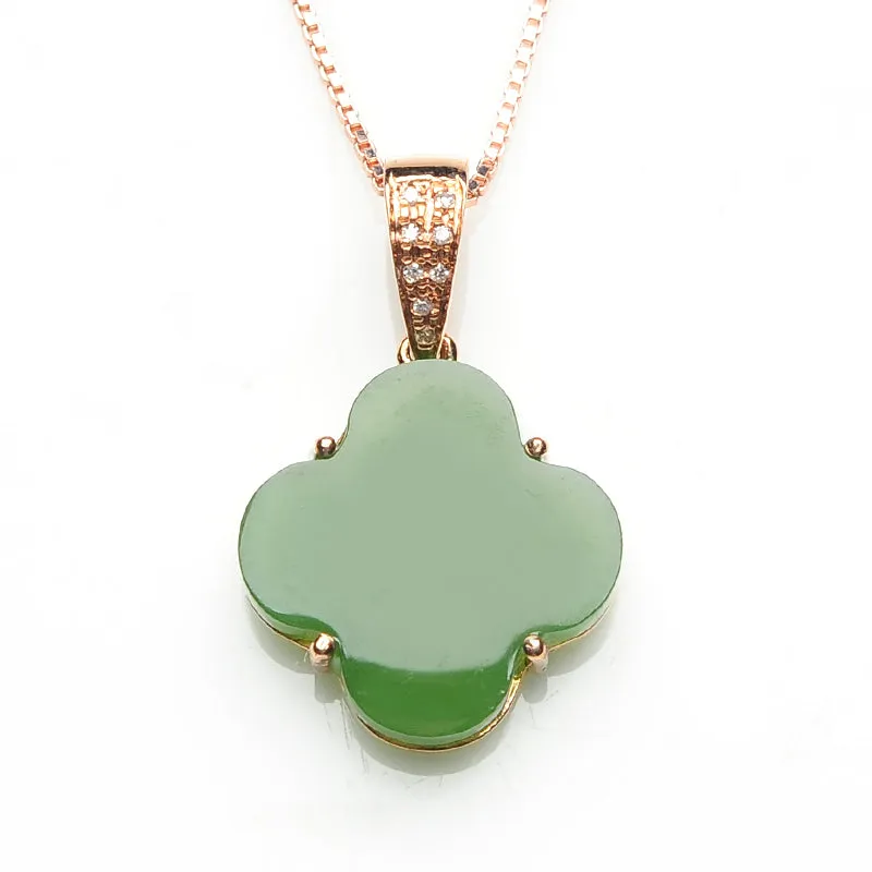 Natural Jade Pendant Nephrite Gold Pendant PT137