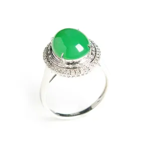 Natural Jade Ring Jadeite Gold Ring RG10