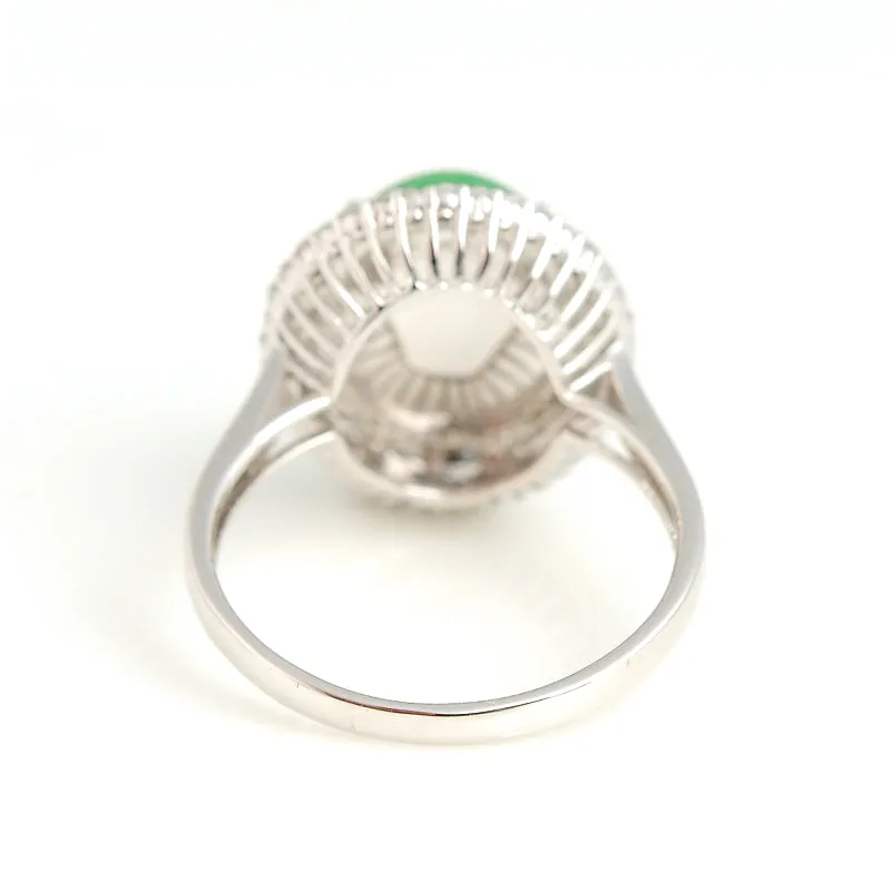 Natural Jade Ring Jadeite Gold Ring RG10