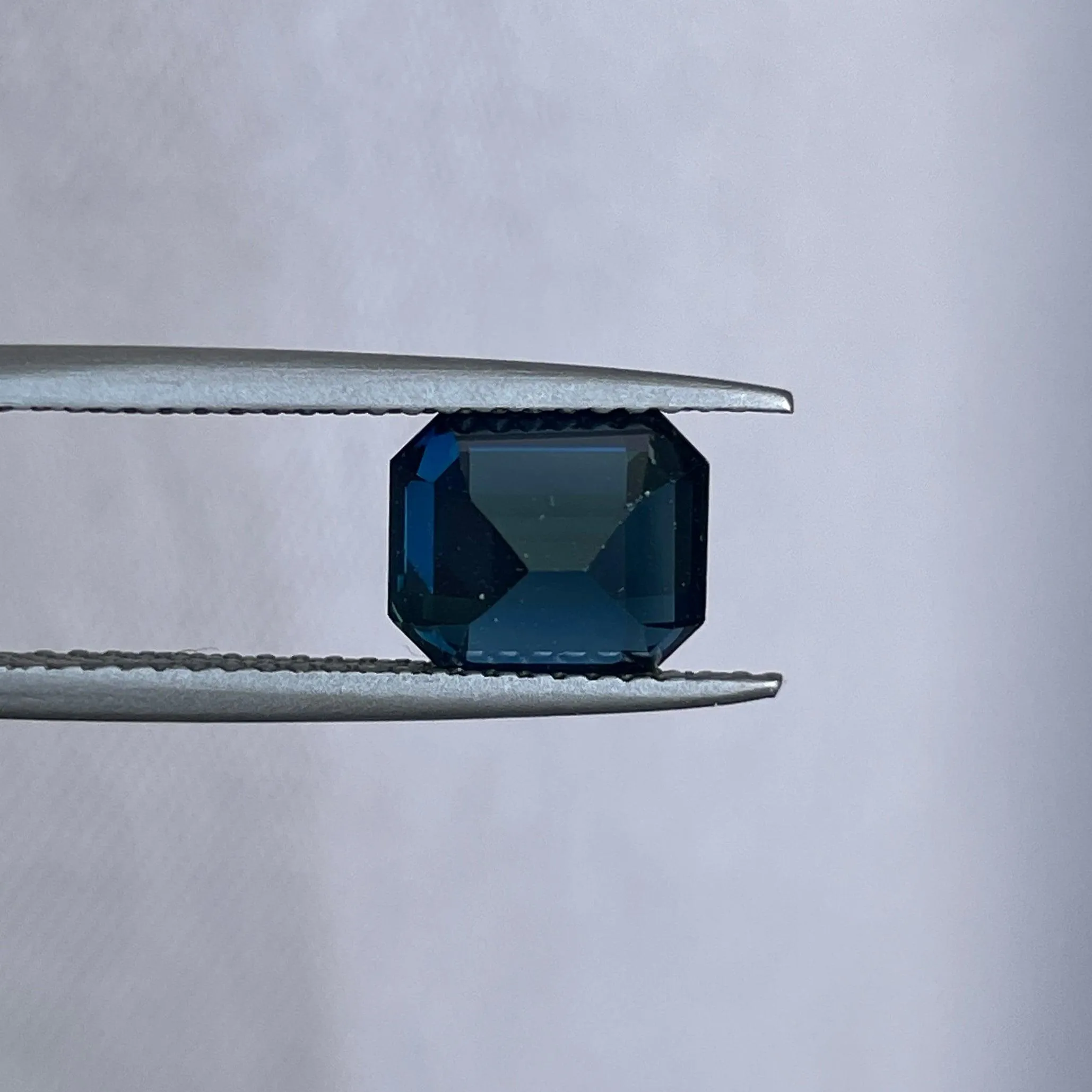Natural Teal Sapphire faceted 3.13 crt Emerald shape 6.70 x 8.00 x 5.80 MM loose gemstone for jewellery making