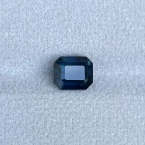 Natural Teal Sapphire faceted 3.13 crt Emerald shape 6.70 x 8.00 x 5.80 MM loose gemstone for jewellery making