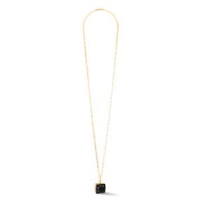 Necklace OE Amulet Square Onyx gold-black