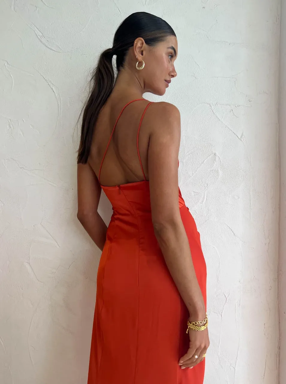 One Fell Swoop Daria Gown in Burnt Orange