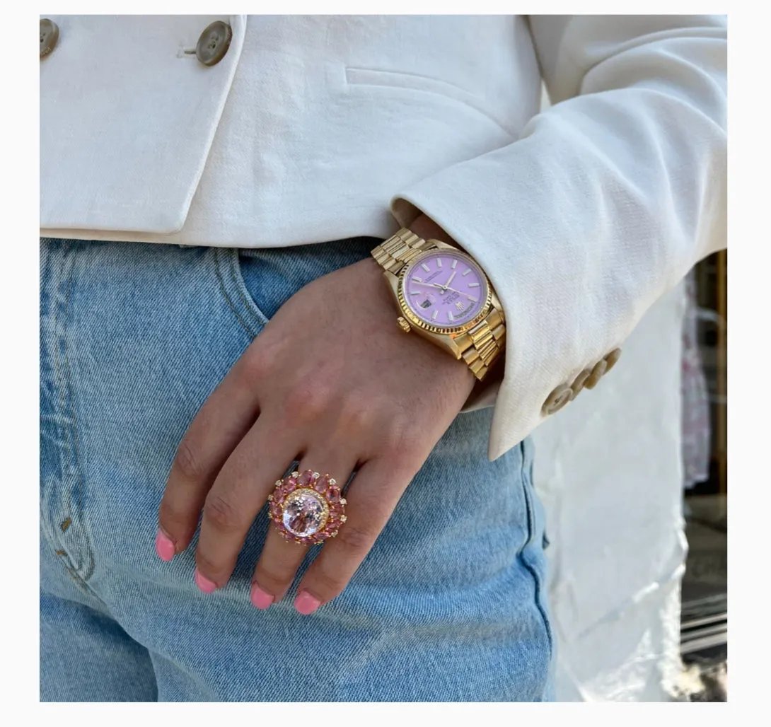 One-of-a-Kind 18kt Gold Kunzite Cocktail Ring II