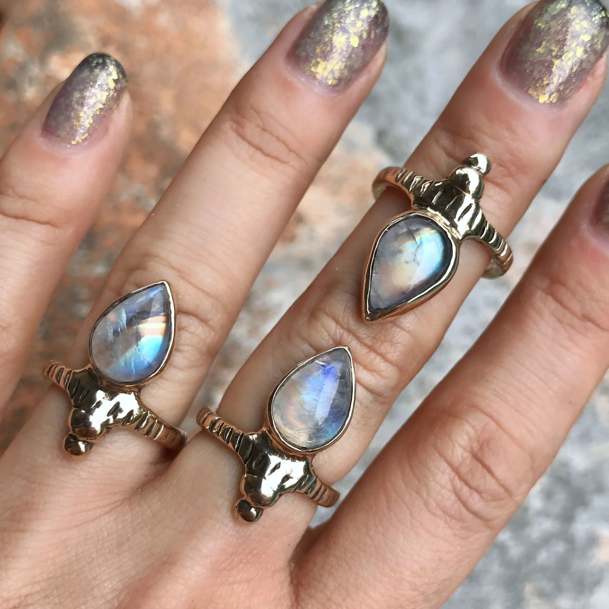 ORION Moonstone Ring- Custom