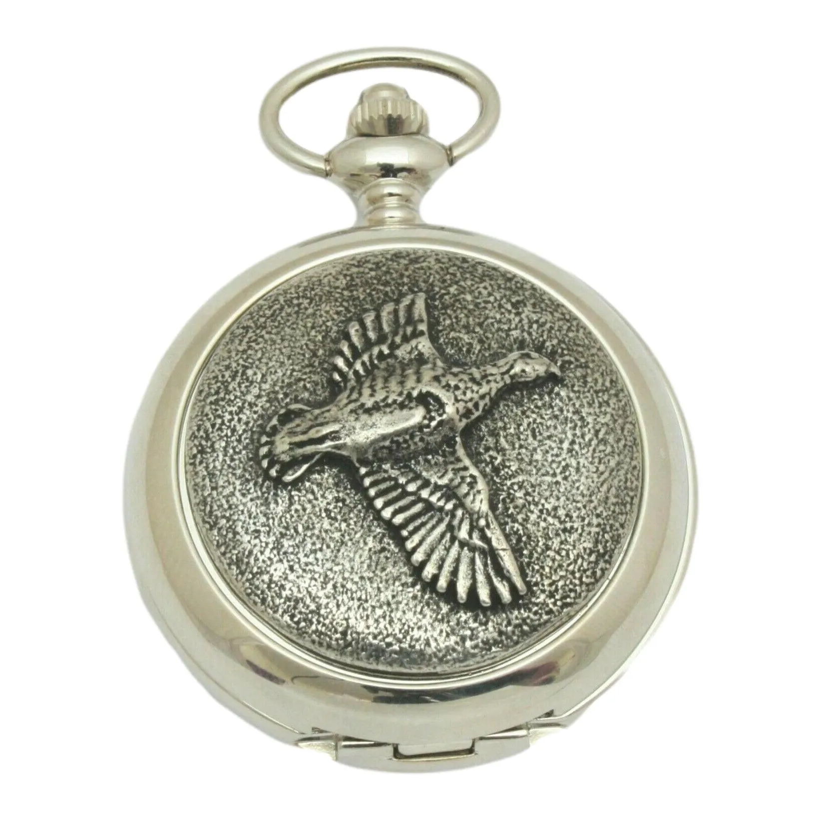 Partridge Pocket Watch Hand Cast Pewter Fronted Presentation Box