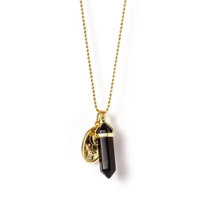 Pendant Necklace Gold | Onyx