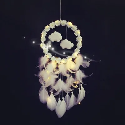 Pink Unicorn Dream Catcher Wind Chimes