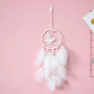Pink Unicorn Dream Catcher Wind Chimes