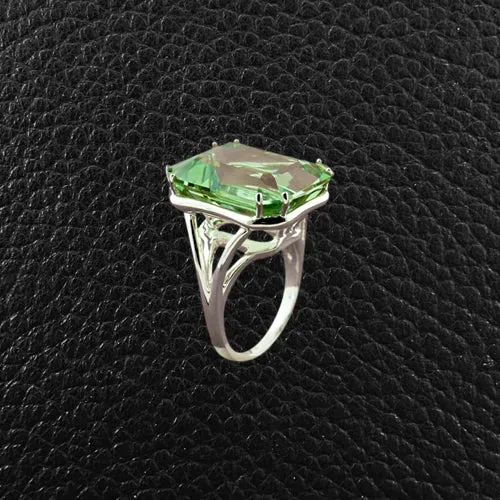 Prasiollite Ring