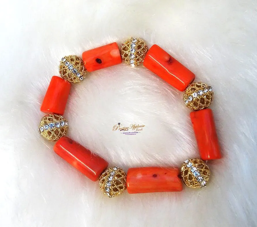 PrestigeApplause Women Original Tradition Coral Bead Just Bracelet Jewellery