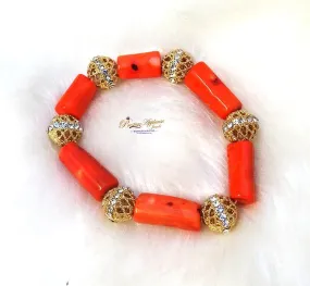 PrestigeApplause Women Original Tradition Coral Bead Just Bracelet Jewellery