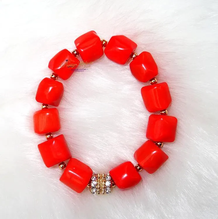 PrestigeApplause Women Original Tradition Coral Bead Just Bracelet Jewellery