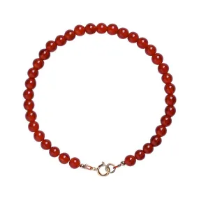Rabbit Crystal Sterling Silver Agate Bracelet in Chinese Retro Style