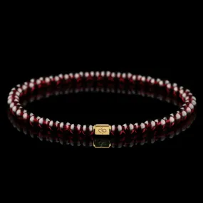 Red Garnet Gold Bracelet I (4mm)