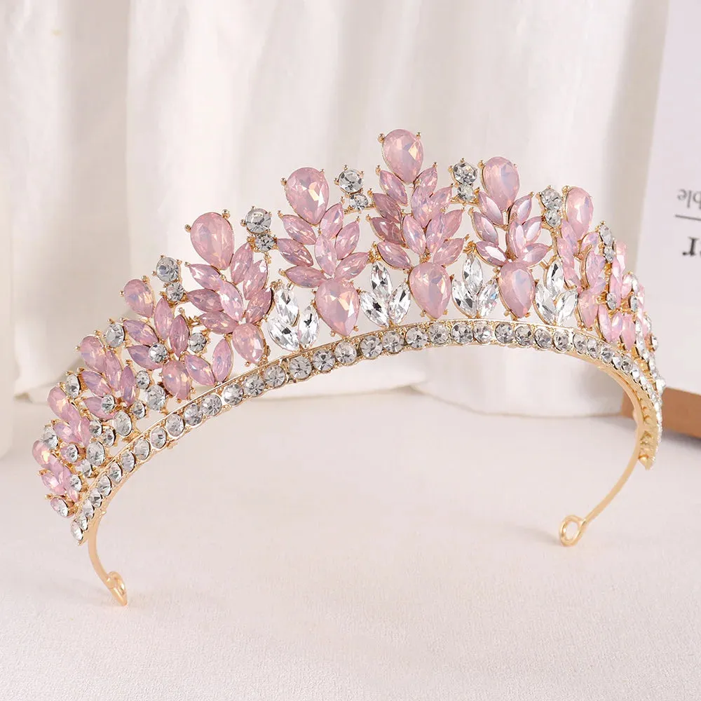Rhinestone Crystal Hair Jewelry Accessories Tiara Party Crowns