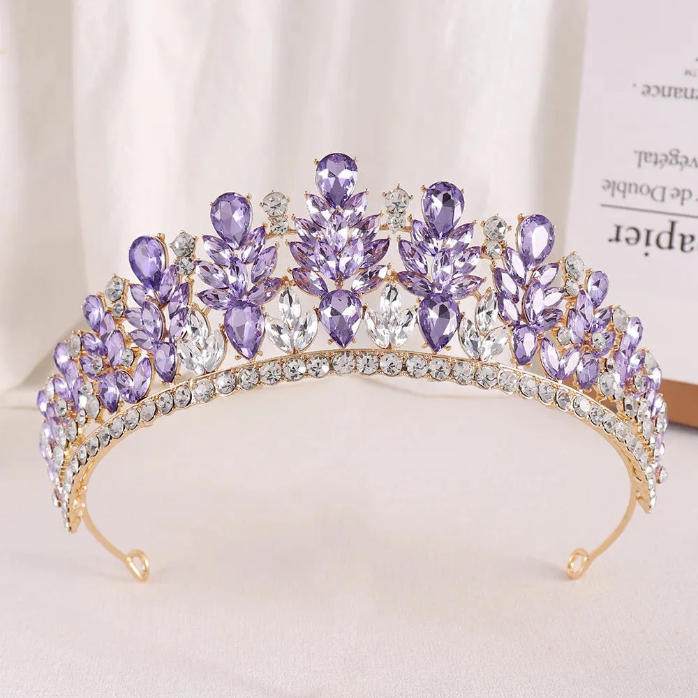 Rhinestone Crystal Hair Jewelry Accessories Tiara Party Crowns