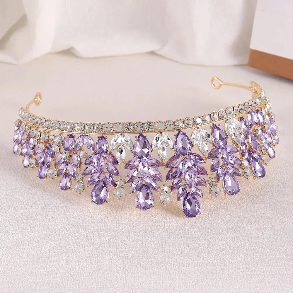 Rhinestone Crystal Hair Jewelry Accessories Tiara Party Crowns
