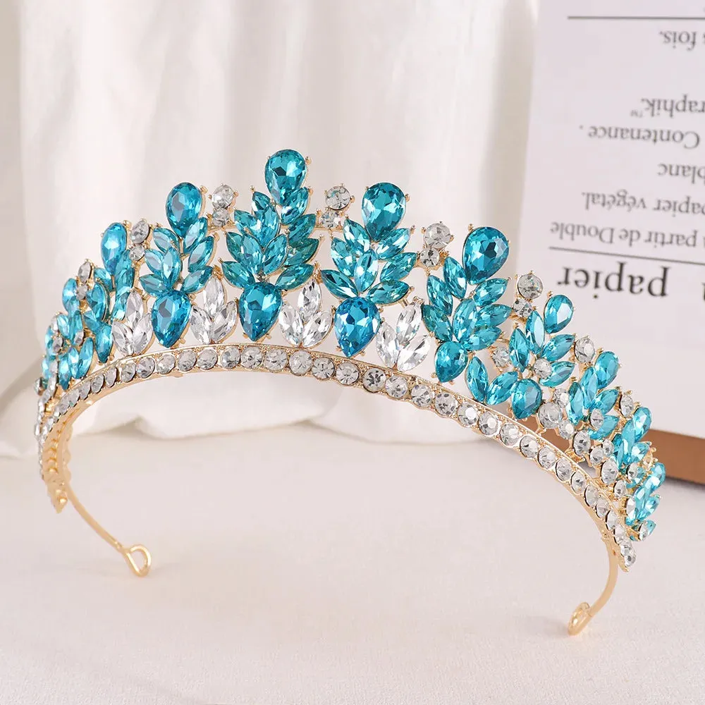 Rhinestone Crystal Hair Jewelry Accessories Tiara Party Crowns