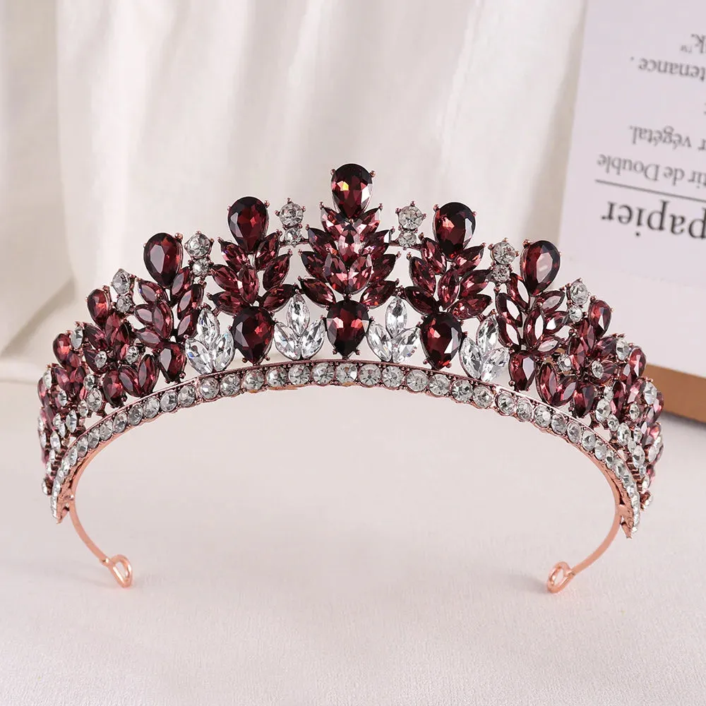 Rhinestone Crystal Hair Jewelry Accessories Tiara Party Crowns