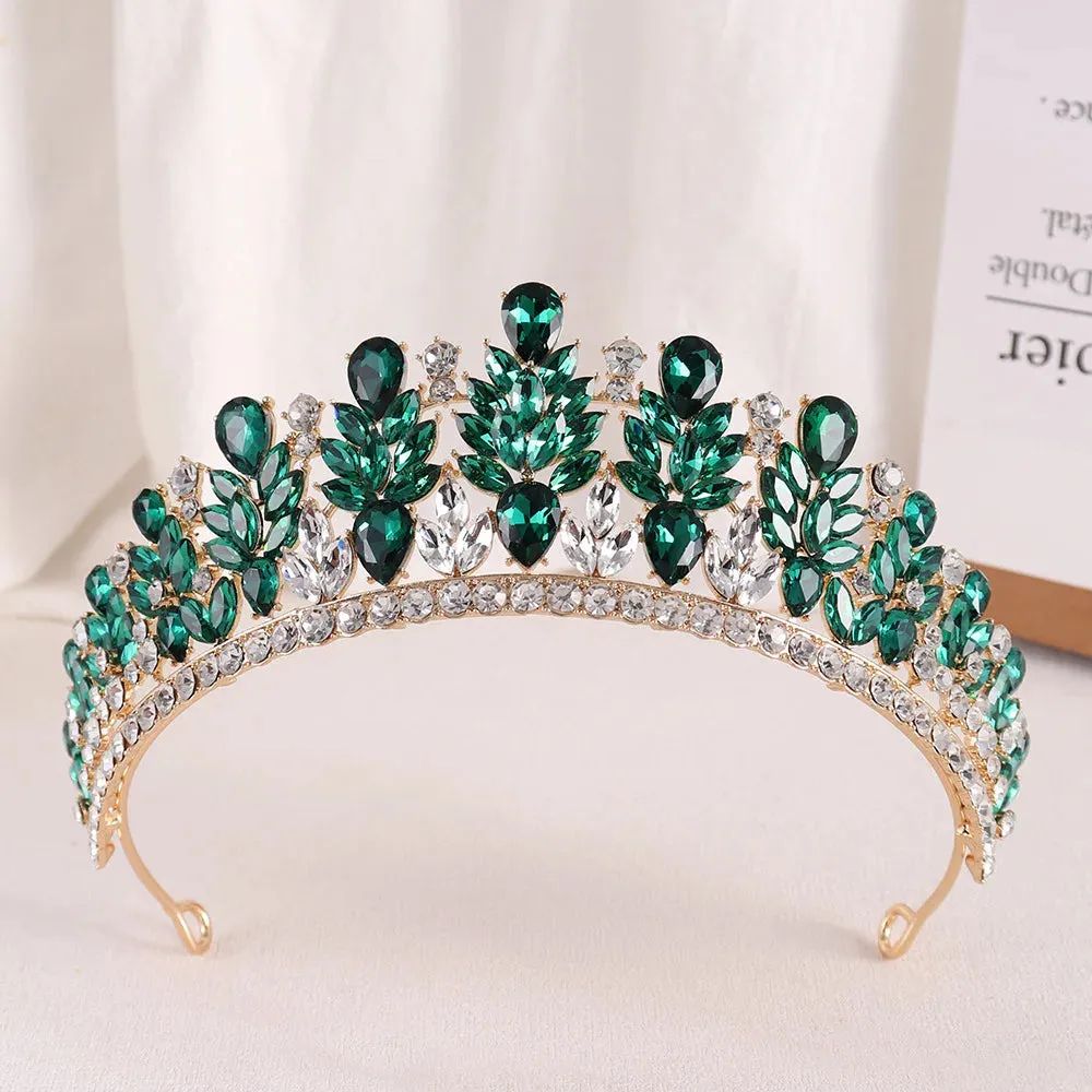Rhinestone Crystal Hair Jewelry Accessories Tiara Party Crowns