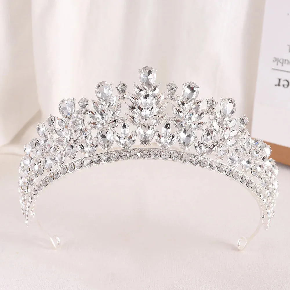 Rhinestone Crystal Hair Jewelry Accessories Tiara Party Crowns