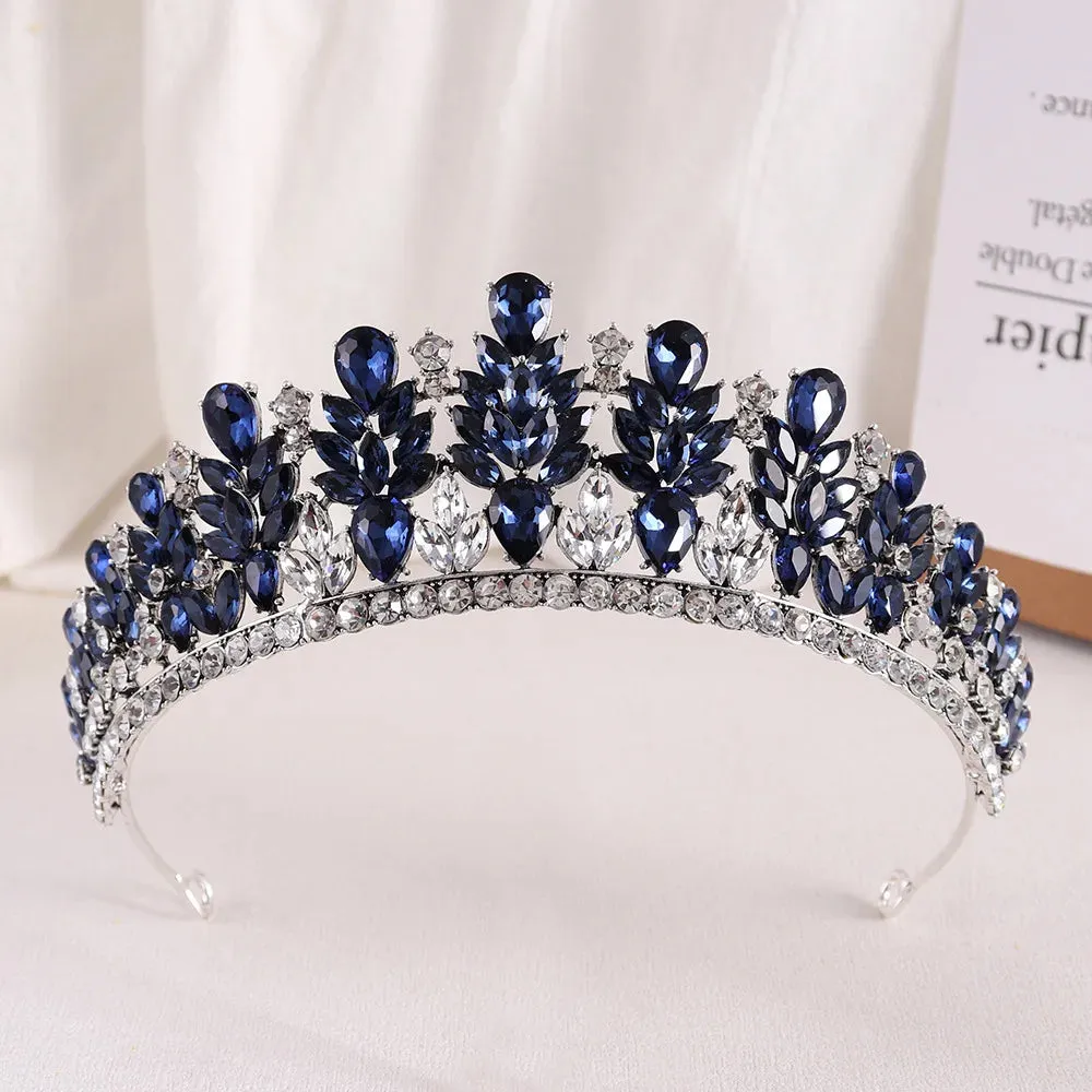 Rhinestone Crystal Hair Jewelry Accessories Tiara Party Crowns