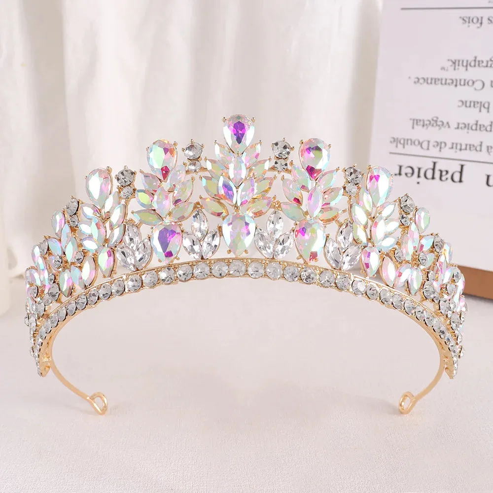Rhinestone Crystal Hair Jewelry Accessories Tiara Party Crowns