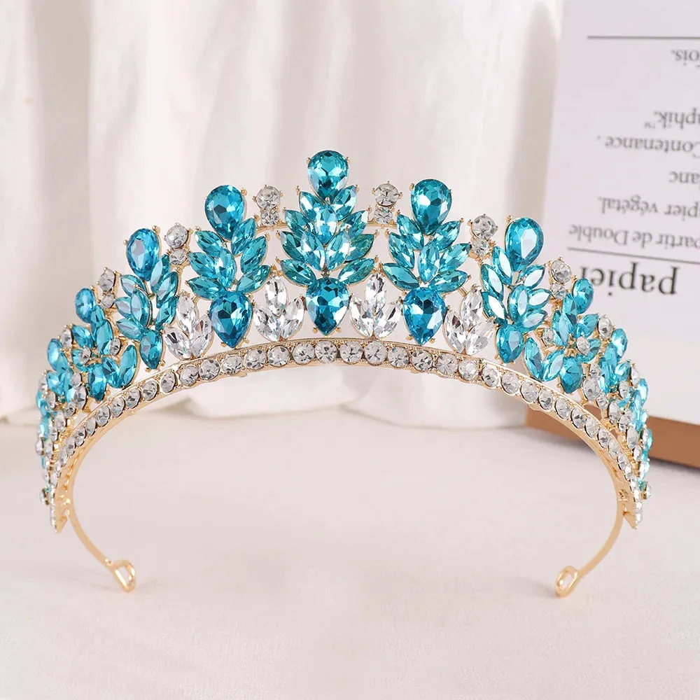 Rhinestone Crystal Hair Jewelry Accessories Tiara Party Crowns