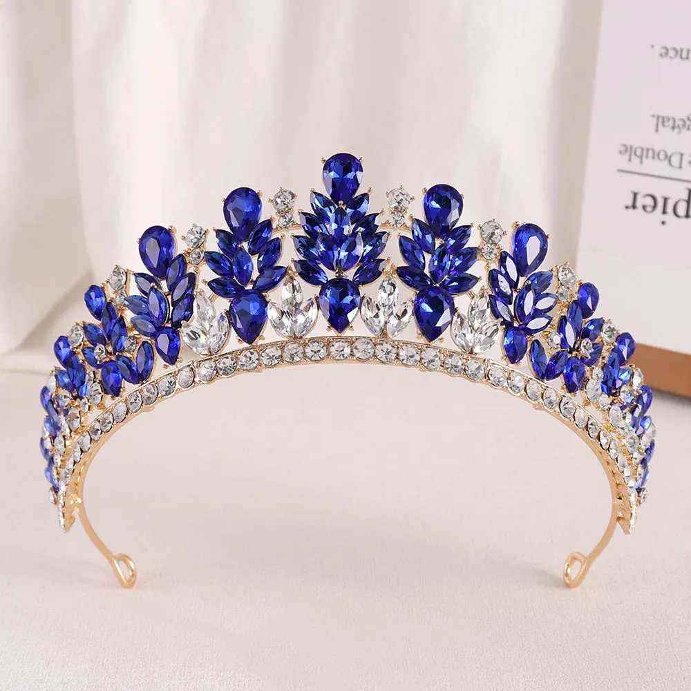 Rhinestone Crystal Hair Jewelry Accessories Tiara Party Crowns