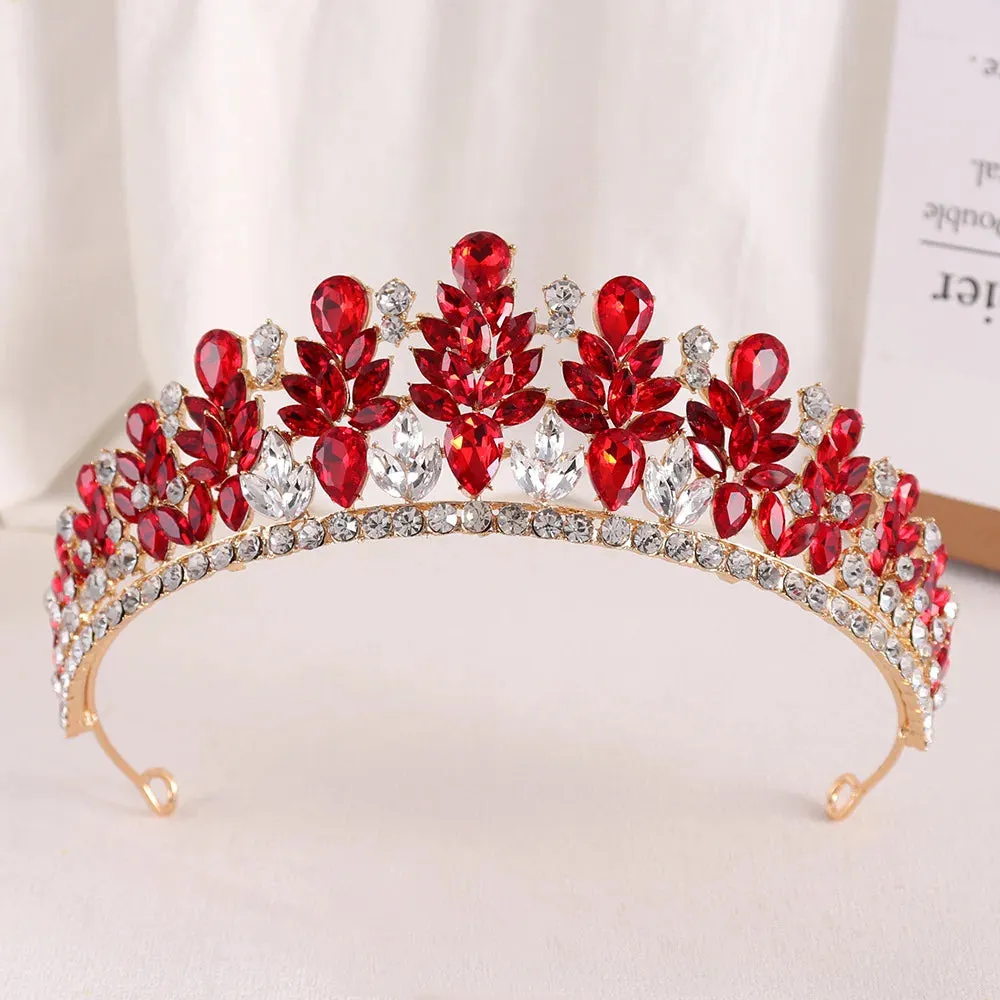 Rhinestone Crystal Hair Jewelry Accessories Tiara Party Crowns