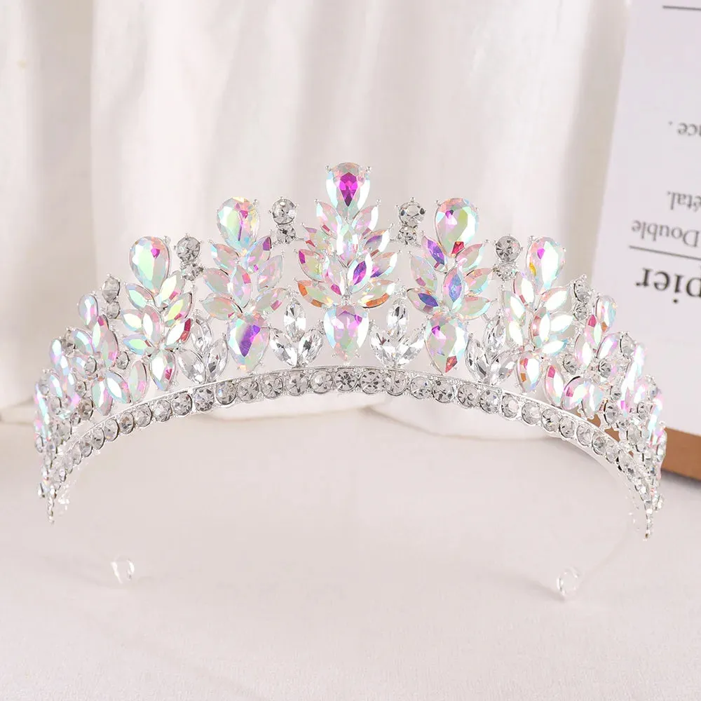 Rhinestone Crystal Hair Jewelry Accessories Tiara Party Crowns
