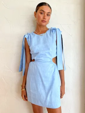 Roame Marco Mini Dress in Cornflower