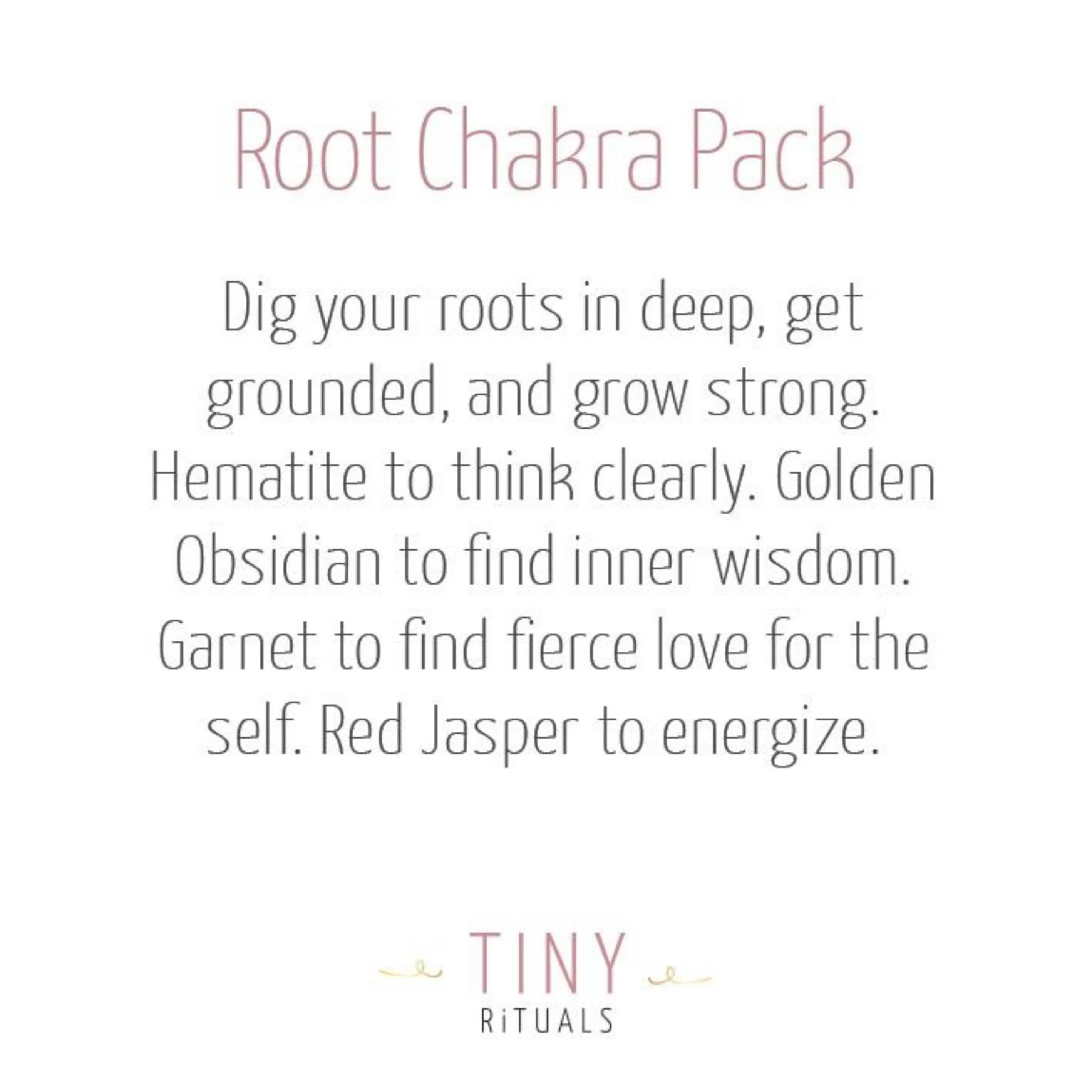 Root Chakra Pack by Tiny Rituals