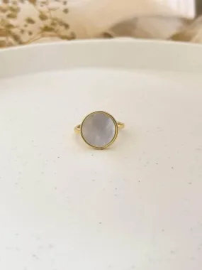Round Shaped Pearl Statement Ring