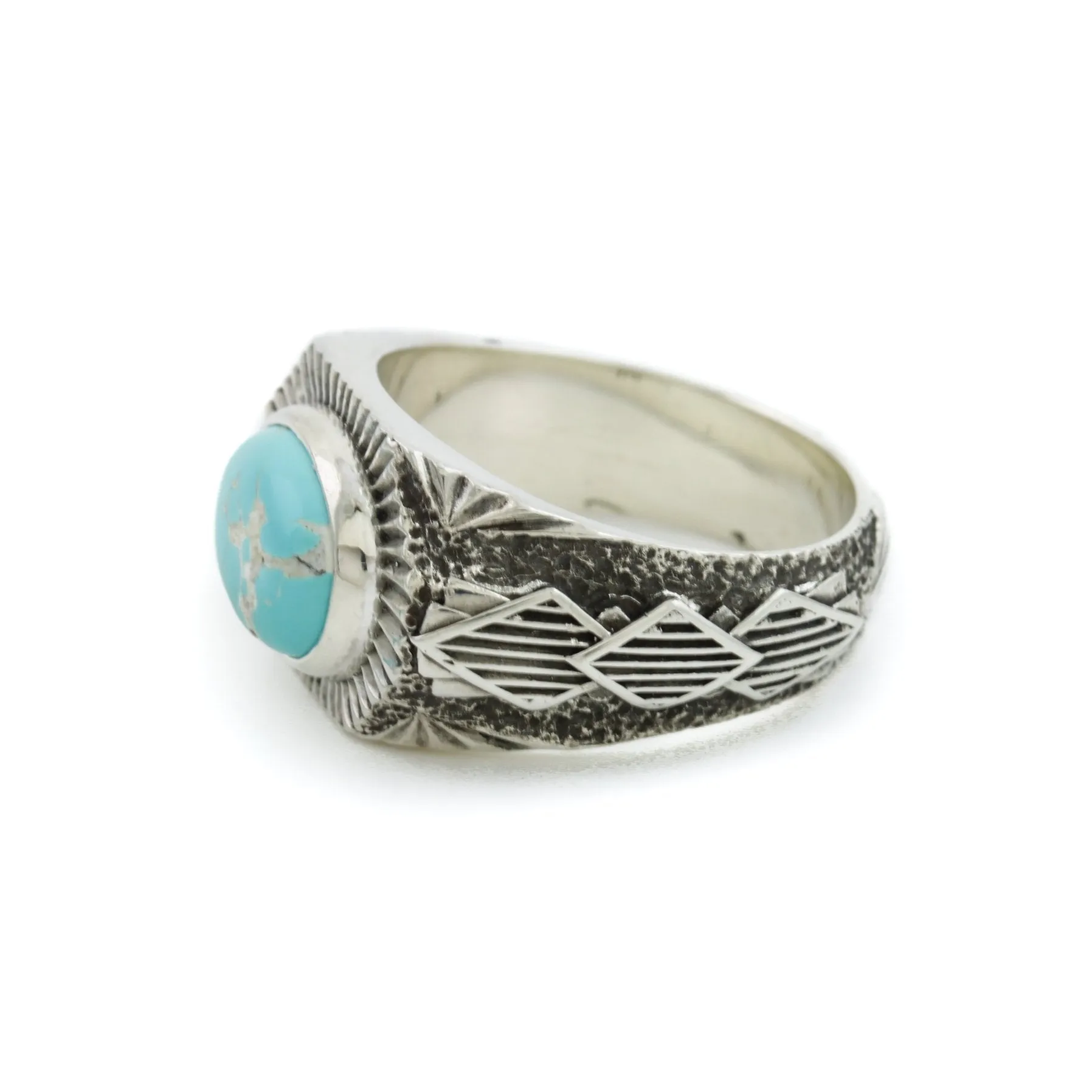 Royston Turquoise x Silver "Empire" Ring