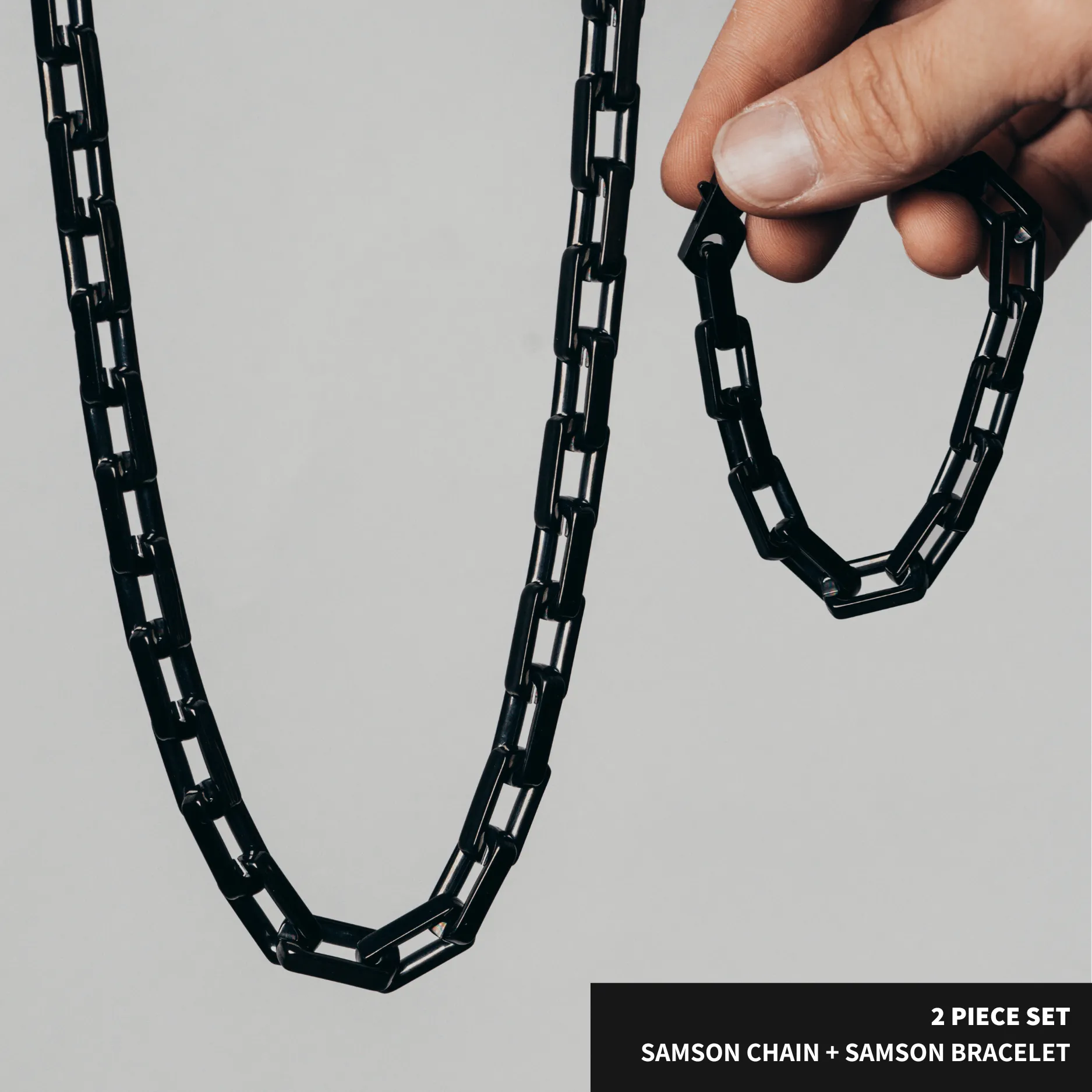 SAMSON Chain 2 pc. Set Black - 10mm