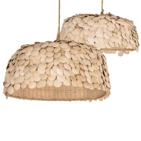 'Sera' Coconut Dome Disc Light, Small.