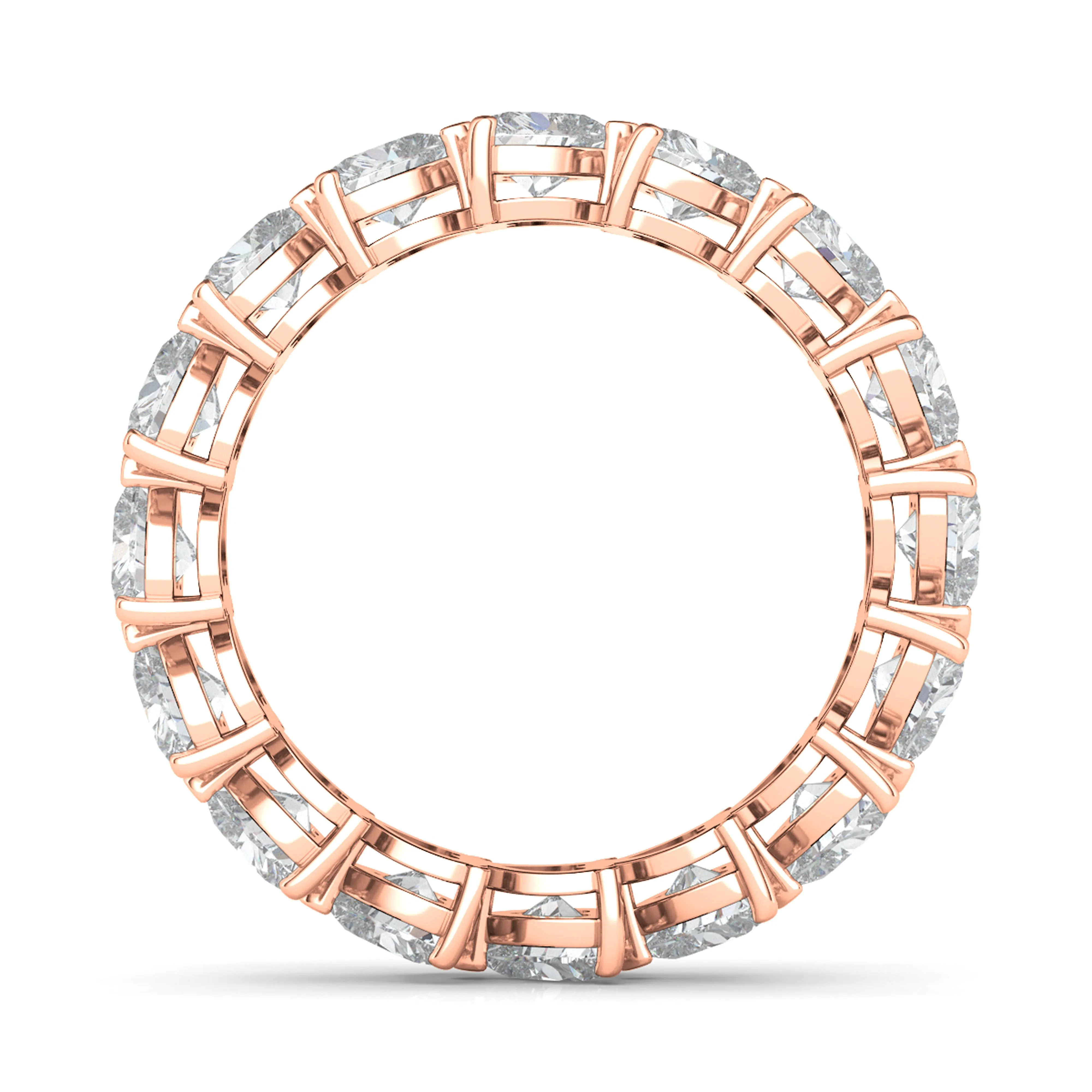 Sideways Heart Diamond Eternity Band