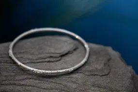 Silver Coral Bangle