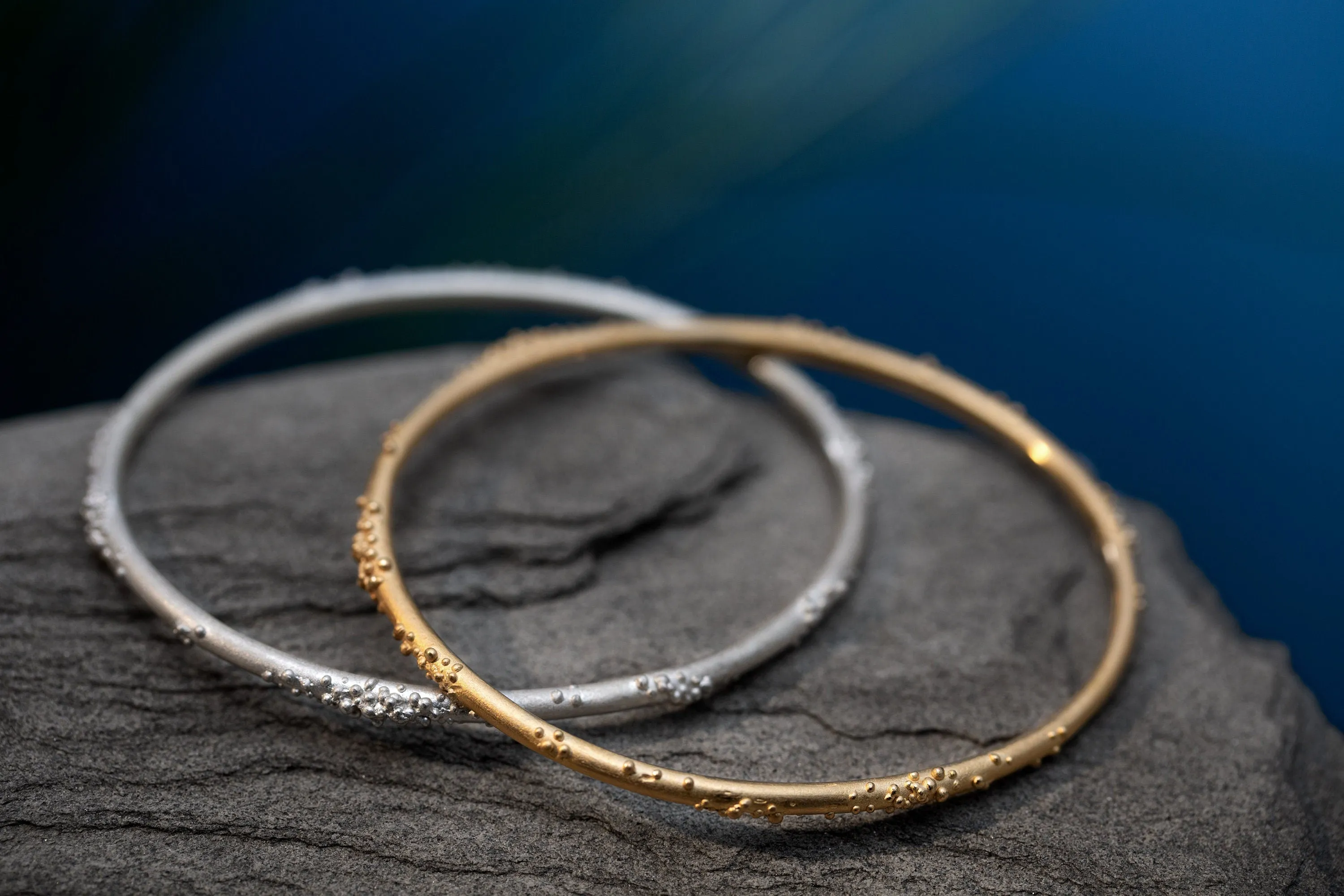 Silver Coral Bangle
